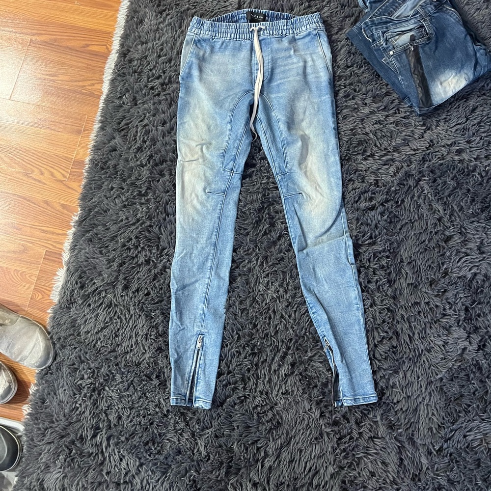 PacSun Light Blue Denim Joggers Size Small